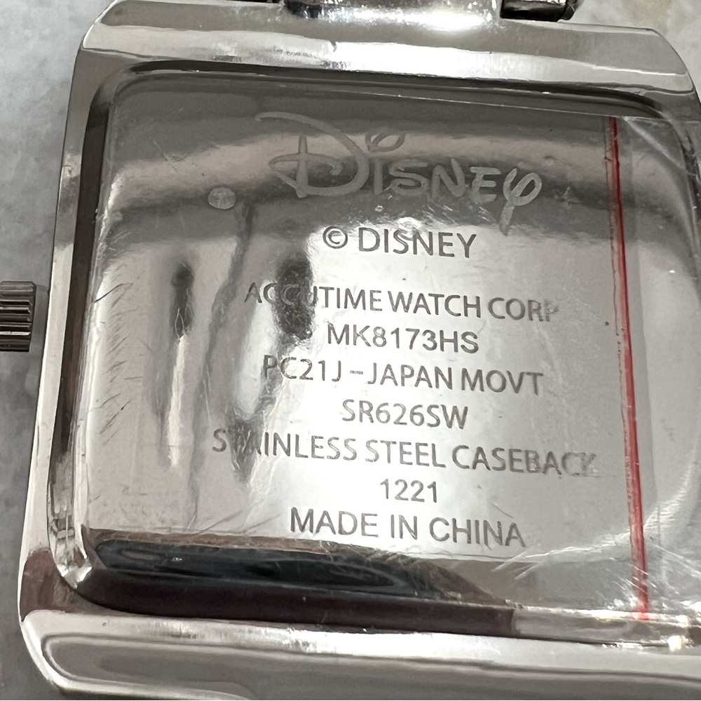 DISNEY Women’s Mickey Mouse Crystal Embellished Silvertone Watch - Picture 11 of 11